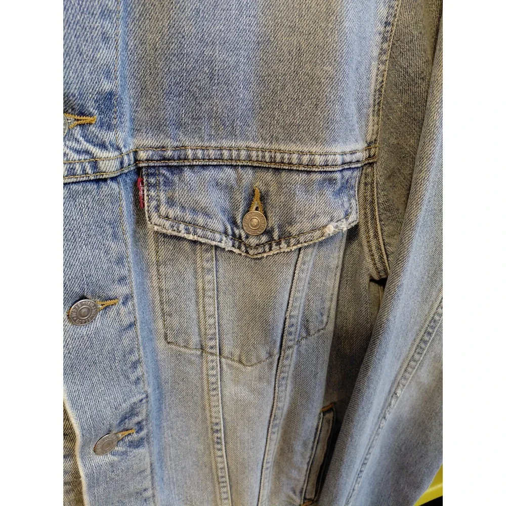 Levi Strauss & Co‎ Mens Trucker Denim Jean Jacket Medium Wash Classic